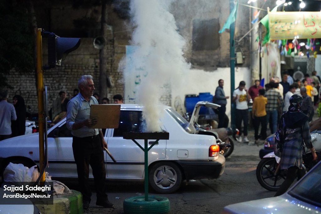 گزارش تصویری جشن میلاد امام رضا(ع) در حسینیه رضویه عباس آباد آران‌وبیدگل